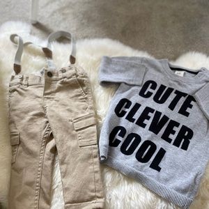 H&M boys sweater and pants